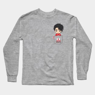 Olympic Sakusa Pocket Chibi Long Sleeve T-Shirt